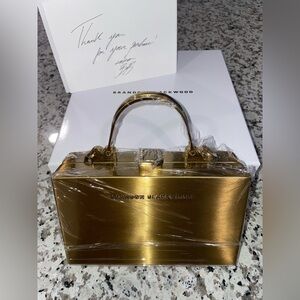 Brandon Blackwood Gold Slim Metal Trunk